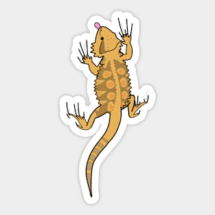 Beardie on the climb Sticker